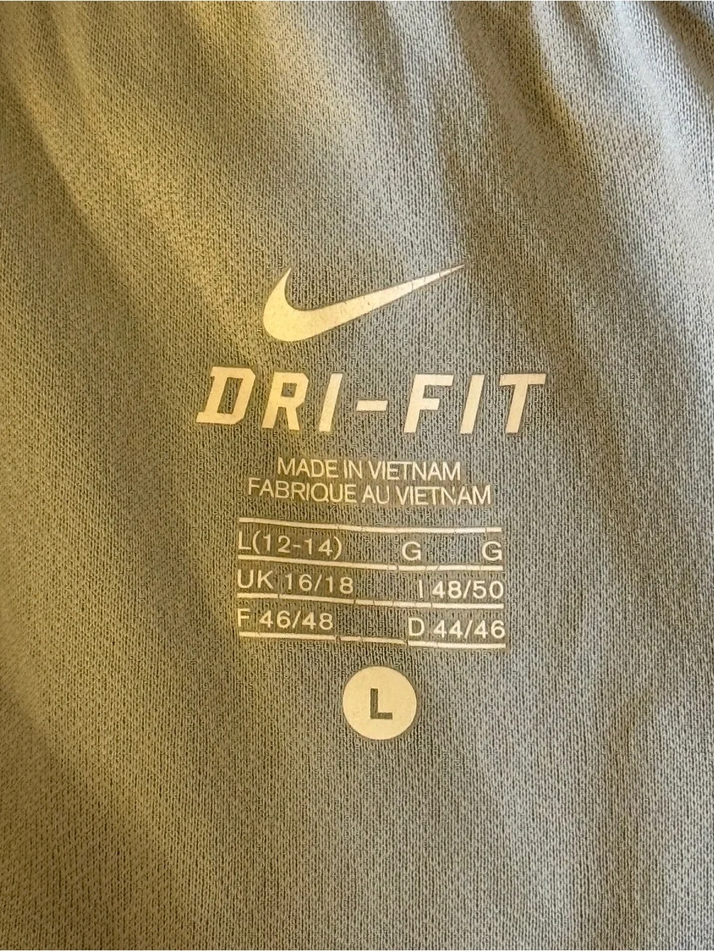 Nike Tempo Dri-Fit Lined Running Shorts Women L - Blue with white trim